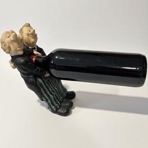 James The Butler Wine Bottle Holder Wine Butlers Balance Stand Resin 7 1/2”